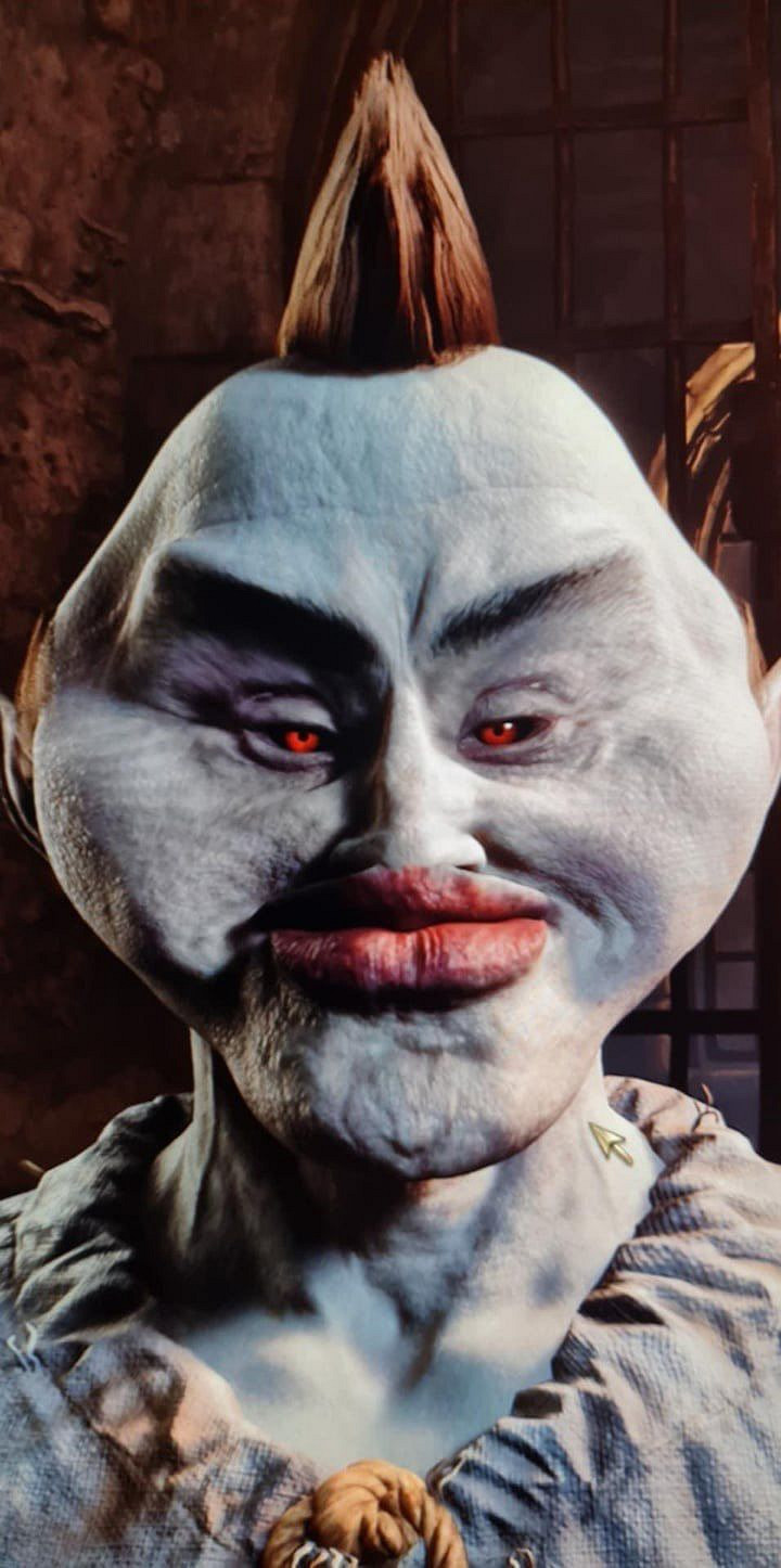 《上古卷軸4重製版》玩家分享捏臉：你的頭怎麽尖尖的？