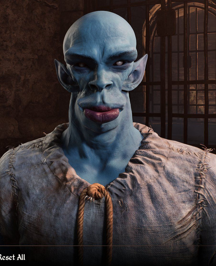 《上古卷軸4重製版》玩家分享捏臉：你的頭怎麽尖尖的？