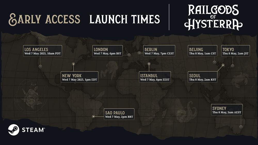 遊戲《希斯特拉的鐵道諸神》全球搶先體驗開放時間公布