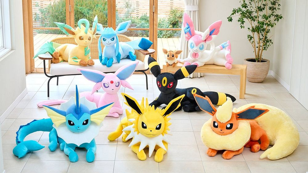 《寶可夢》推出列人氣角色等身大伊布家族玩偶 熱銷在即