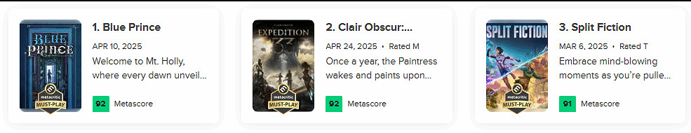 今年M站評分最高的三款遊戲:《藍途王子》第一名! 今年M站評分最高的三款遊戲:《藍途王子》第一名!