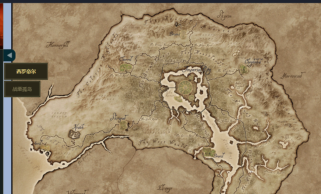 快人一步!《上古卷軸4:重製版》互動地圖來了 快人一步!《上古卷軸4:重製版》互動地圖來了