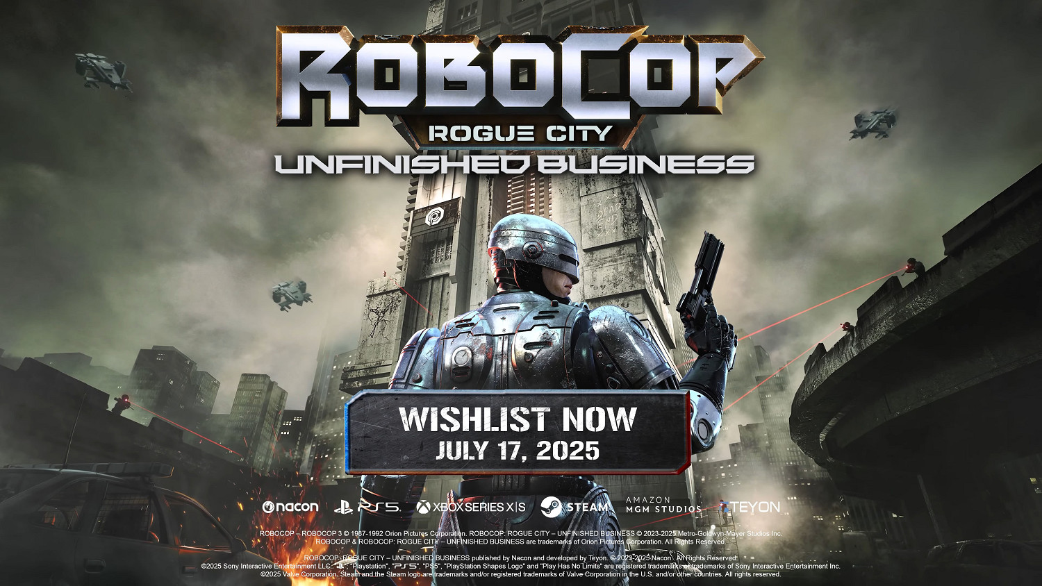 《機器戰警：暴戾都市》最新獨立資料片7月18日發售