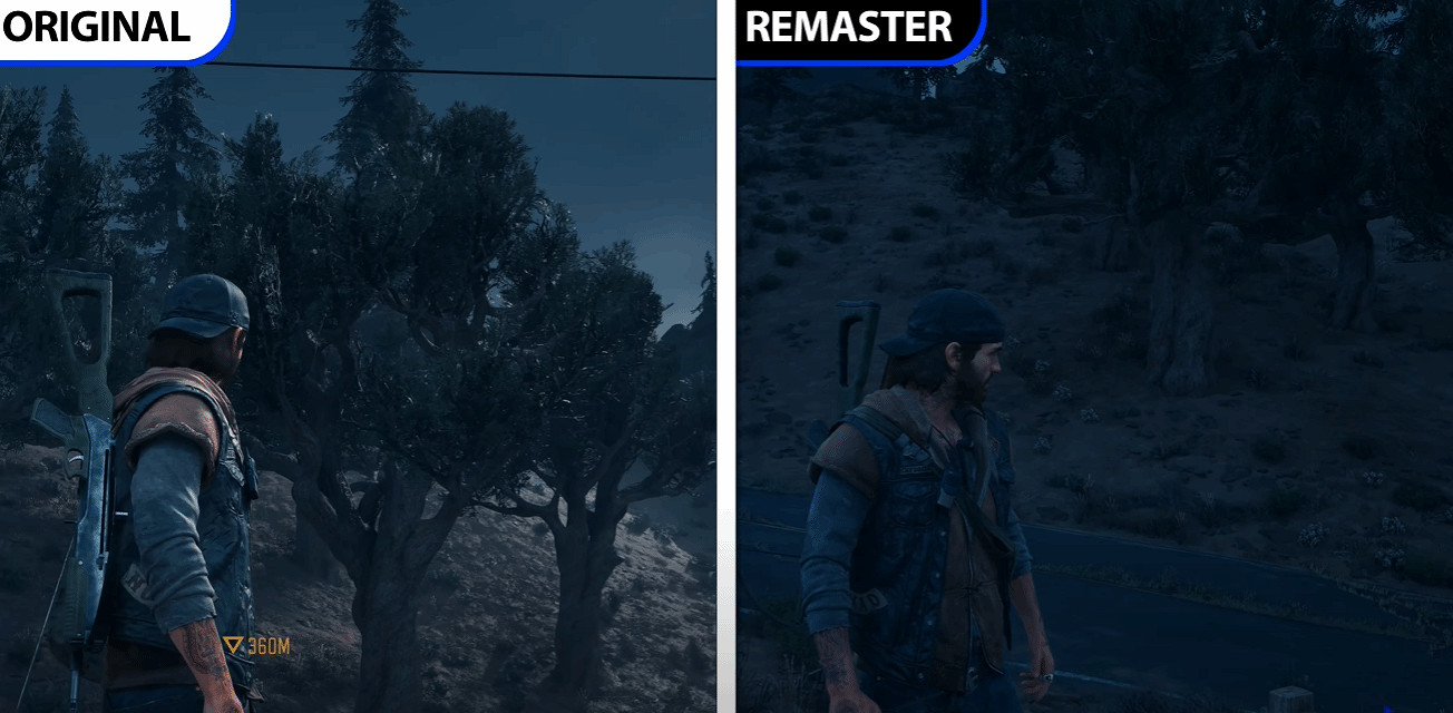 《往日不再》復刻版與原版對比：光照與紋理顯著優化