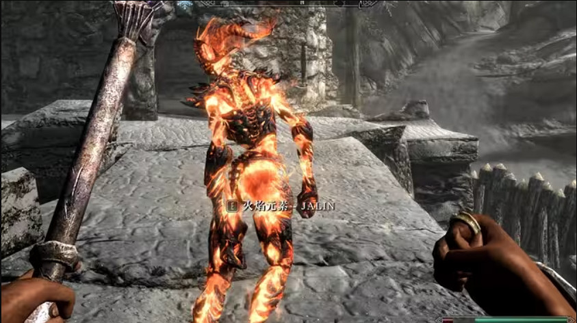 玩家對《上古卷軸4RE》火焰侍靈饑渴難耐!這身材 忍不住 玩家對《上古卷軸4RE》火焰侍靈饑渴難耐!這身材 忍不住