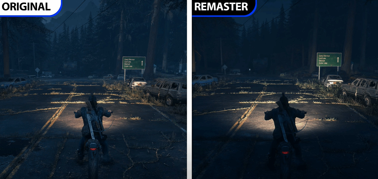 《往日不再》復刻版與原版對比：光照與紋理顯著優化