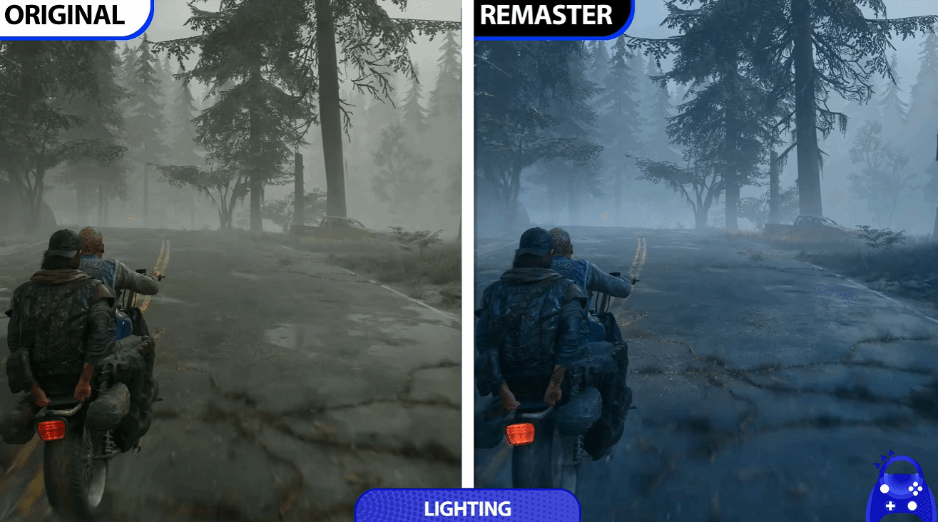 《往日不再》復刻版與原版對比：光照與紋理顯著優化