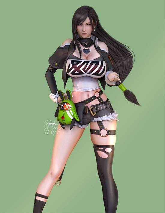 《最終幻想7重製版》蒂法3D美圖賞:豐滿身材超誘人! 《最終幻想7重製版》蒂法3D美圖賞:豐滿身材超誘人!