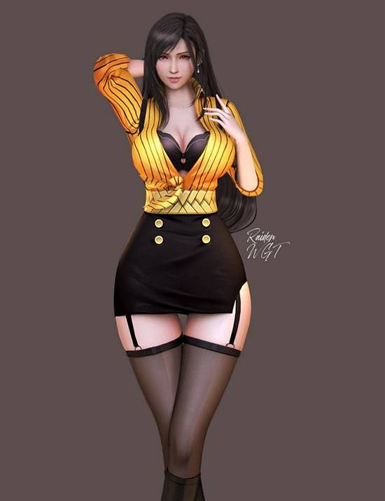 《最終幻想7重製版》蒂法3D美圖賞:豐滿身材超誘人! 《最終幻想7重製版》蒂法3D美圖賞:豐滿身材超誘人!