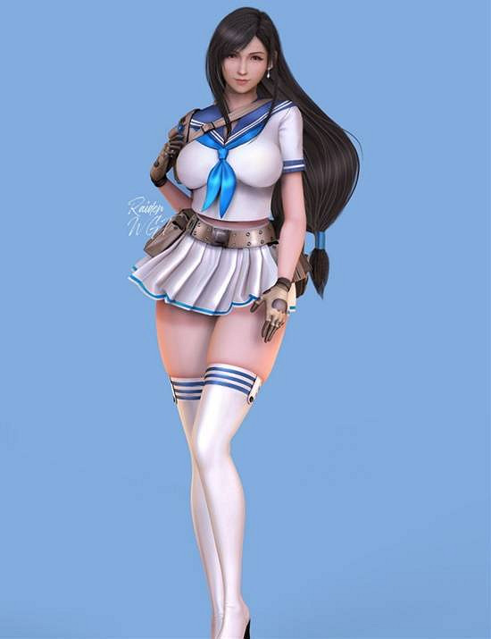 《最終幻想7重製版》蒂法3D美圖賞:豐滿身材超誘人! 《最終幻想7重製版》蒂法3D美圖賞:豐滿身材超誘人!