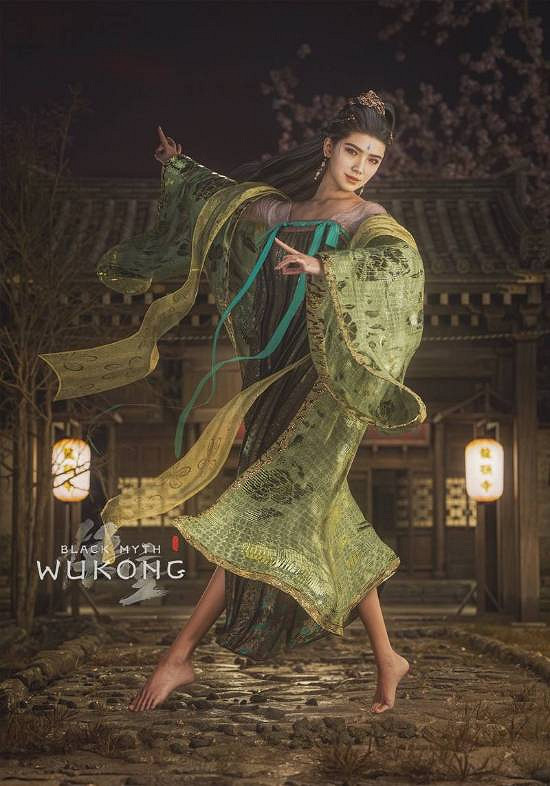 《黑神話》藝術家新作品曝出：蜘蛛二姐赤足恣意飲酒