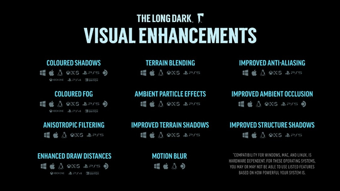 初代《漫漫長夜》將針對高配電腦進行視覺效果升級 初代《漫漫長夜》將針對高配電腦進行視覺效果升級