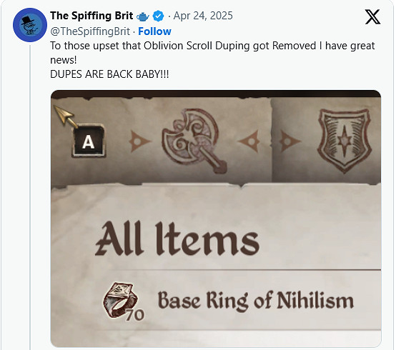 原汁原味的遊戲體驗!《上古卷軸4RE》竟保留物品複製Bug