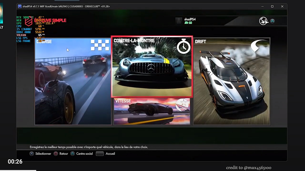 PS4模擬器已可運行《駕駛俱樂部》！但畫面仍有錯誤