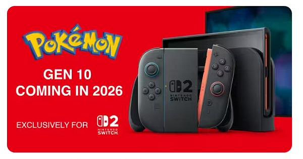 第十世代《寶可夢》爆料：2026年獨占登陸Switch 2！