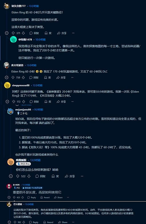 關於最理想的遊戲流程時長,網友熱議,看法各不同 關於最理想的遊戲流程時長,網友熱議,看法各不同