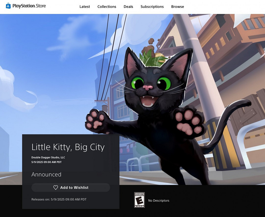 《小貓咪大城市》5月10日登陸PS平台 好評治愈系冒險 《小貓咪大城市》5月10日登陸PS平台 好評治愈系冒險