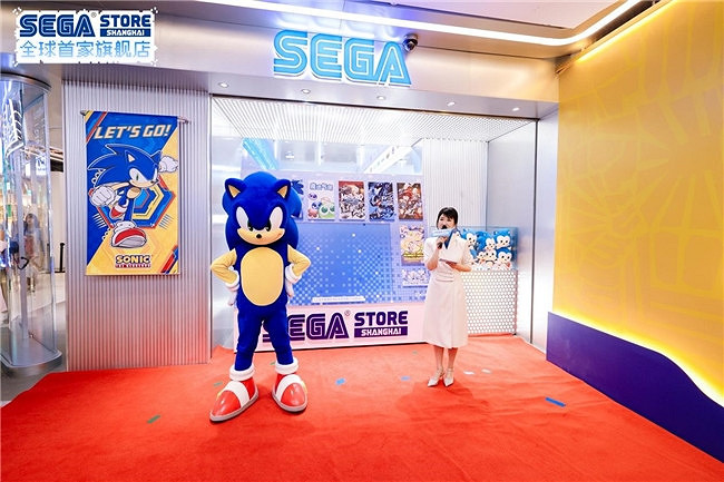 世嘉全球首家旗艦店開業儀式盛大舉行 索尼克空降百聯ZX引爆狂歡
