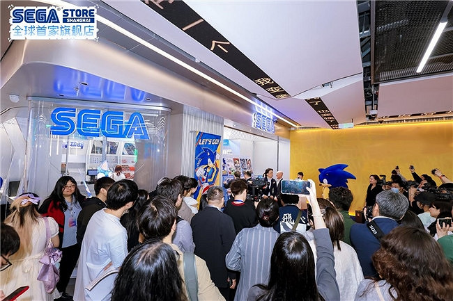 世嘉全球首家旗艦店開業儀式盛大舉行 索尼克空降百聯ZX引爆狂歡