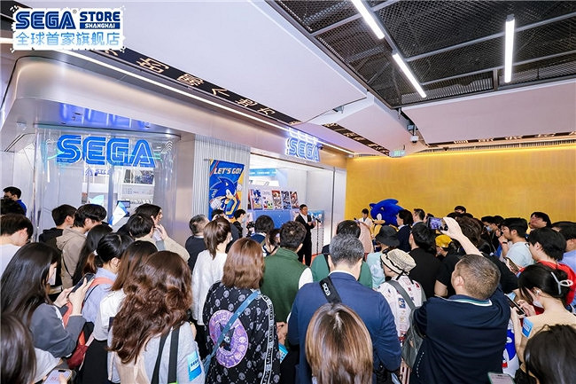 世嘉全球首家旗艦店開業儀式盛大舉行 索尼克空降百聯ZX引爆狂歡