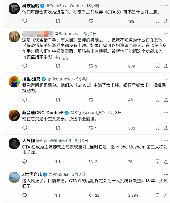 兩代GTA間隔13年！玩家控訴：知道我們怎麽過的嗎？