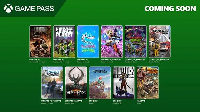 5月登陸 Xbox Game Pass (XGP) 遊戲名單：《毀滅戰士：黑暗時代》等