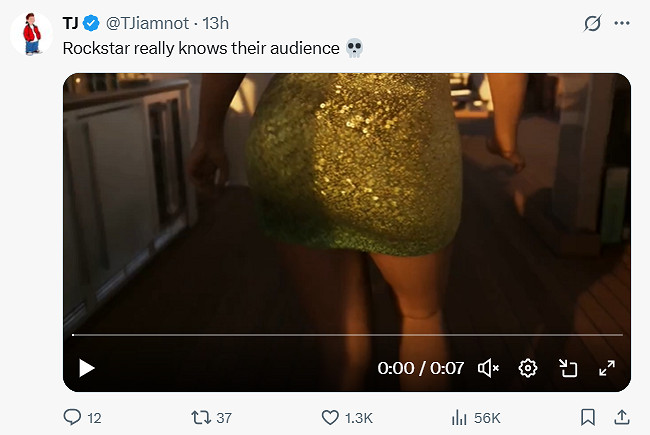 《GTA6》新預告全是女主翹臀 網友：R星太懂玩家了！