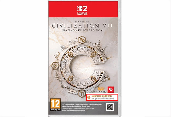 曝Switch《文明7》實體版僅包含下載程式碼 無遊戲卡帶