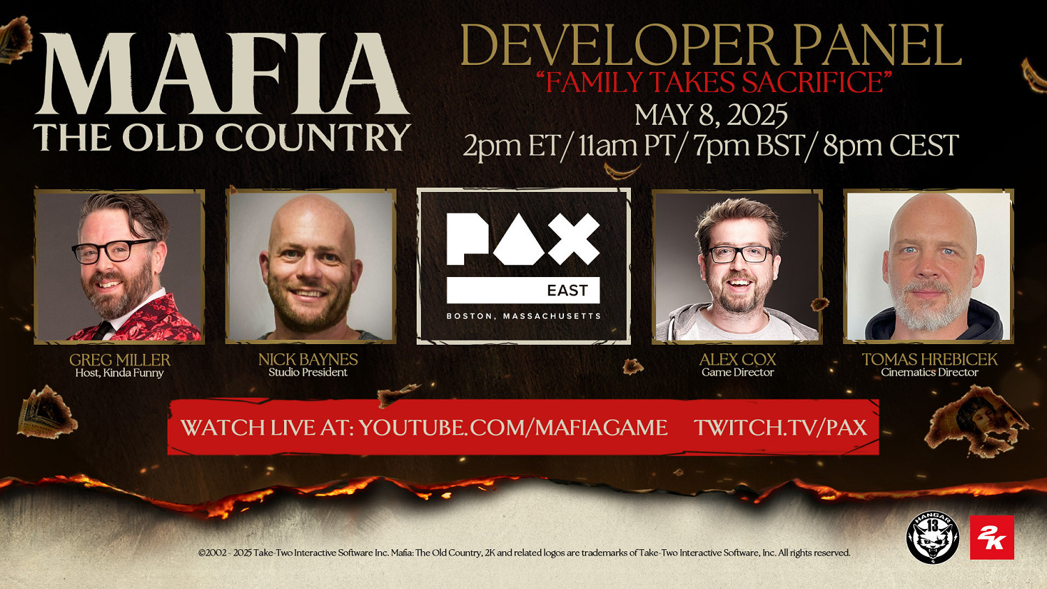 《四海兄弟：故鄉》將於 2025 年 8 月 8 日發售，官方遊戲預告片及開發者洞見影片首度曝光