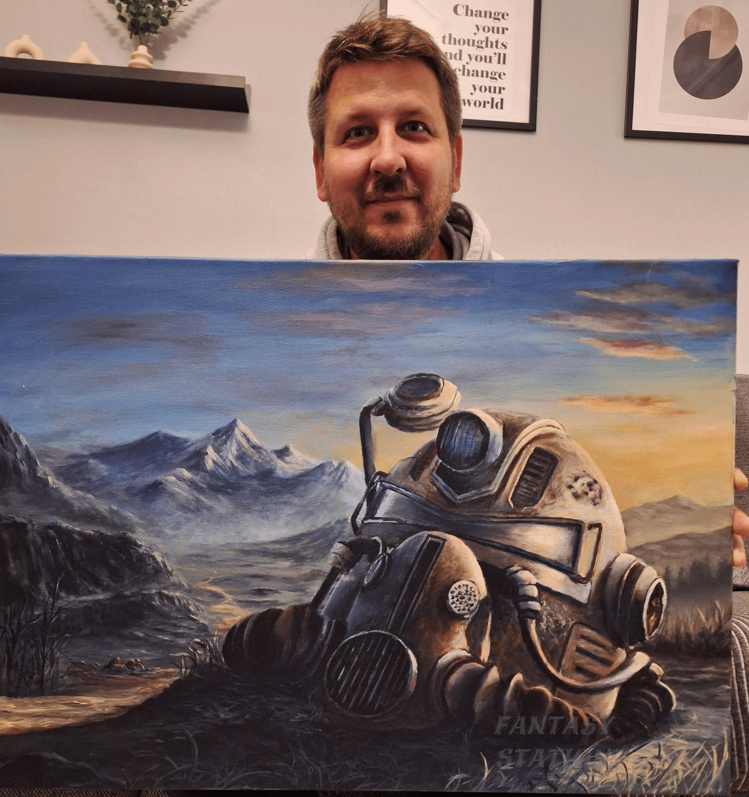 粉絲曬《艾爾登法環》DLC手繪油畫：色彩豐富有層次！