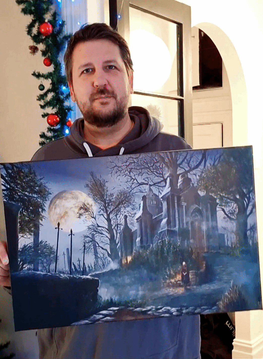 粉絲曬《艾爾登法環》DLC手繪油畫：色彩豐富有層次！