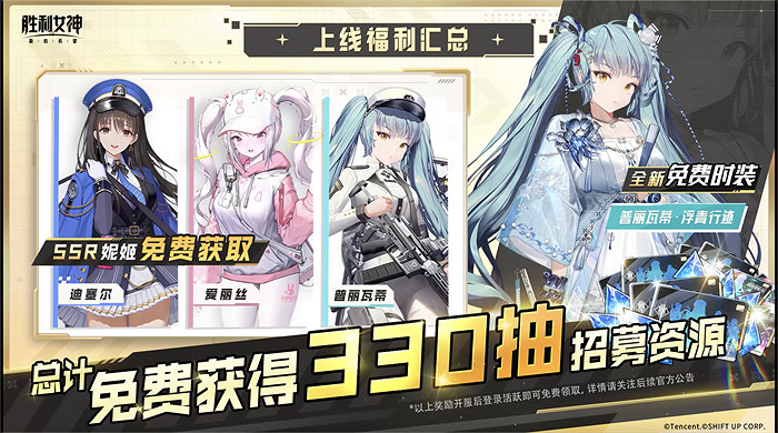 《勝利女神:新的希望》首發爆料,免費330抽,開局六金,尼爾連動 《勝利女神:新的希望》首發爆料,免費330抽,開局六金,尼爾連動