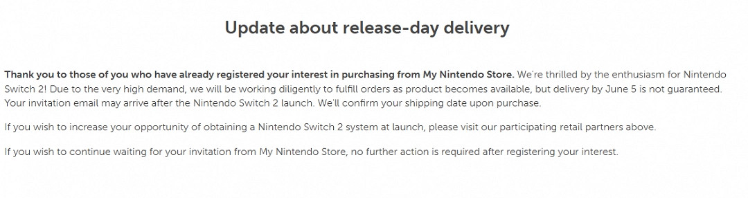 任天堂擔憂關稅影響Switch 2 日需品價格上漲影響主機銷量 任天堂擔憂關稅影響Switch 2 日需品價格上漲影響主機銷量