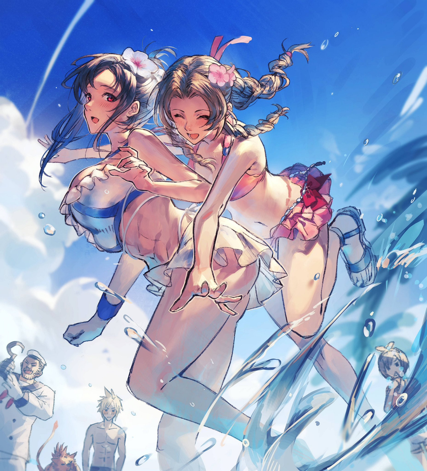 推主分享《最終幻想》同人圖：泳裝&quot;蒂法&quot;美出新高度!