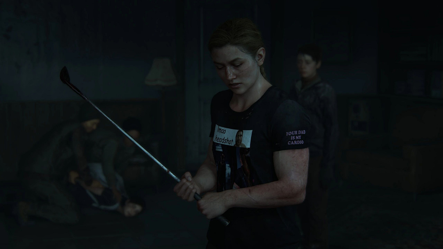 《最後生還者2》艾比&quot;爆頭&quot;T恤mod：配圖用命玩抽象!