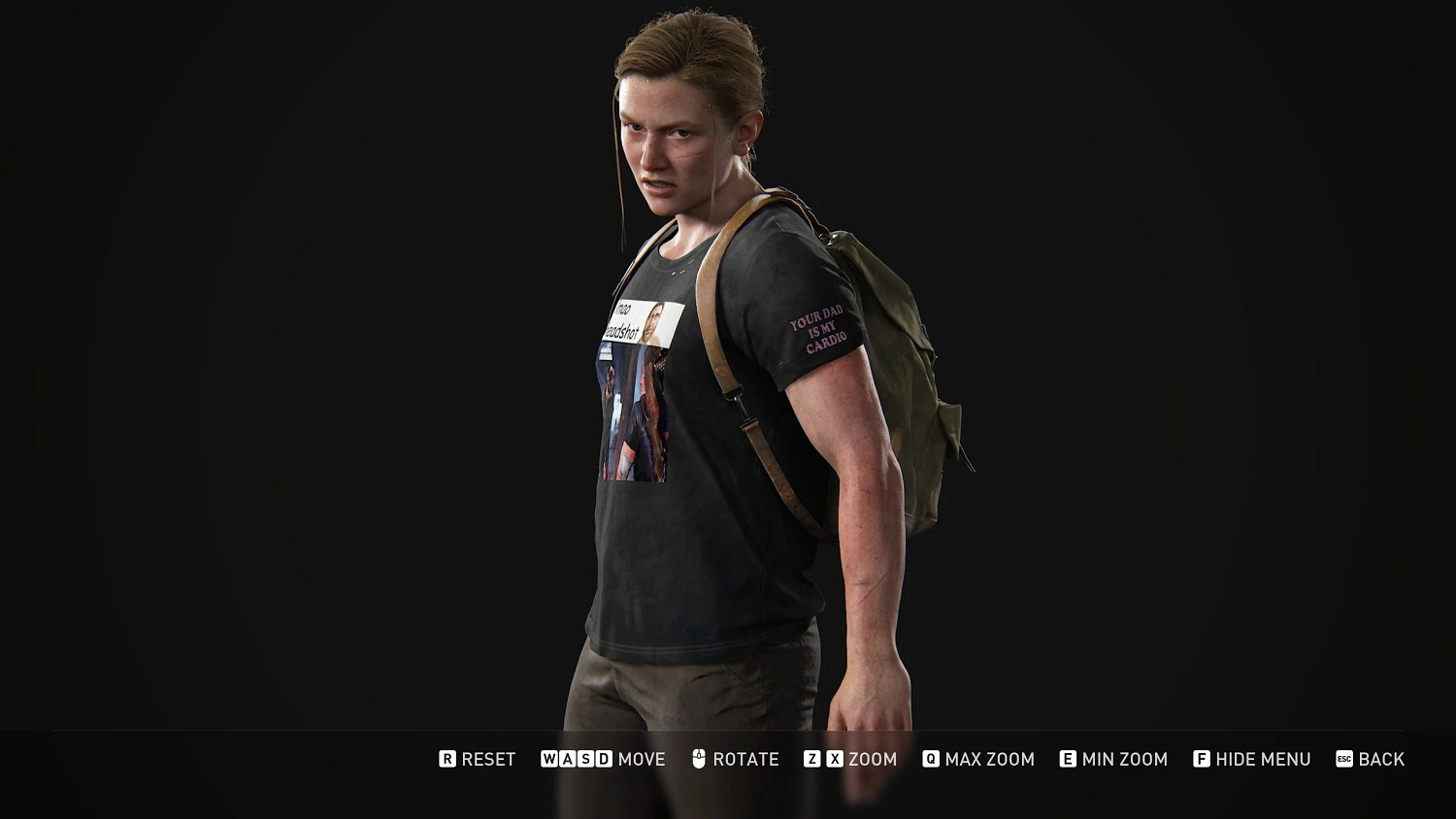 《最後生還者2》艾比&quot;爆頭&quot;T恤mod：配圖用命玩抽象!