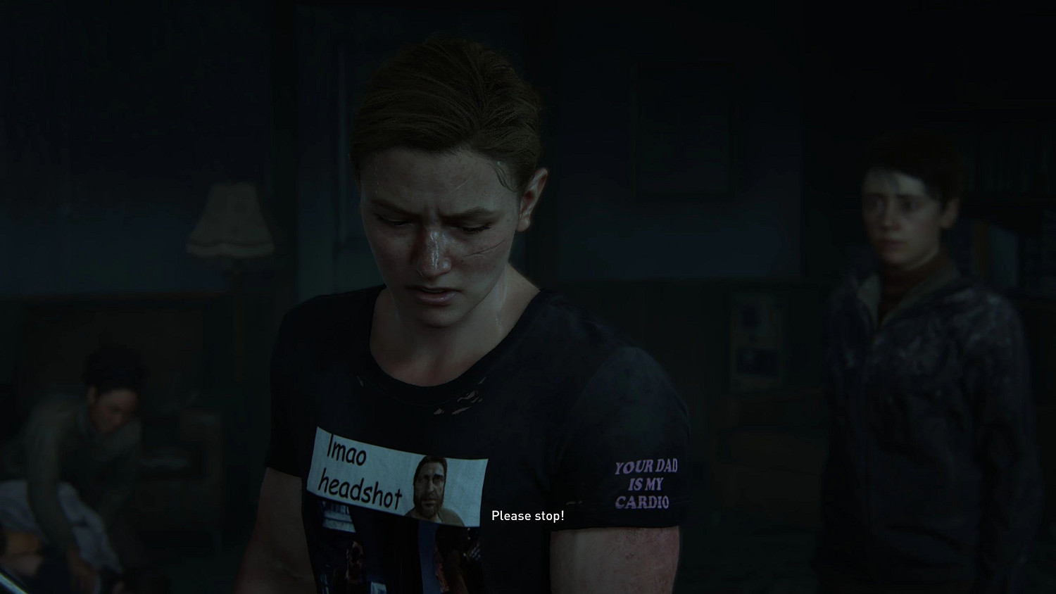 《最後生還者2》艾比&quot;爆頭&quot;T恤mod：配圖用命玩抽象!