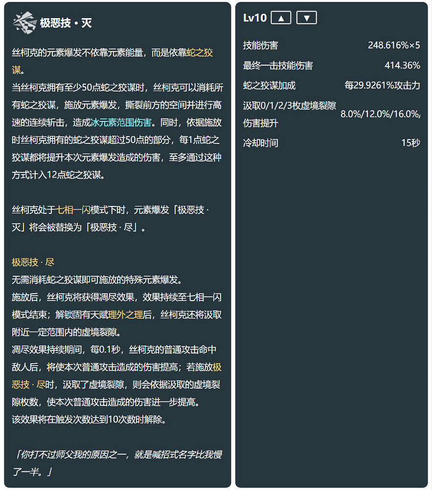 《原神》絲柯克技能介紹 《原神》絲柯克技能介紹