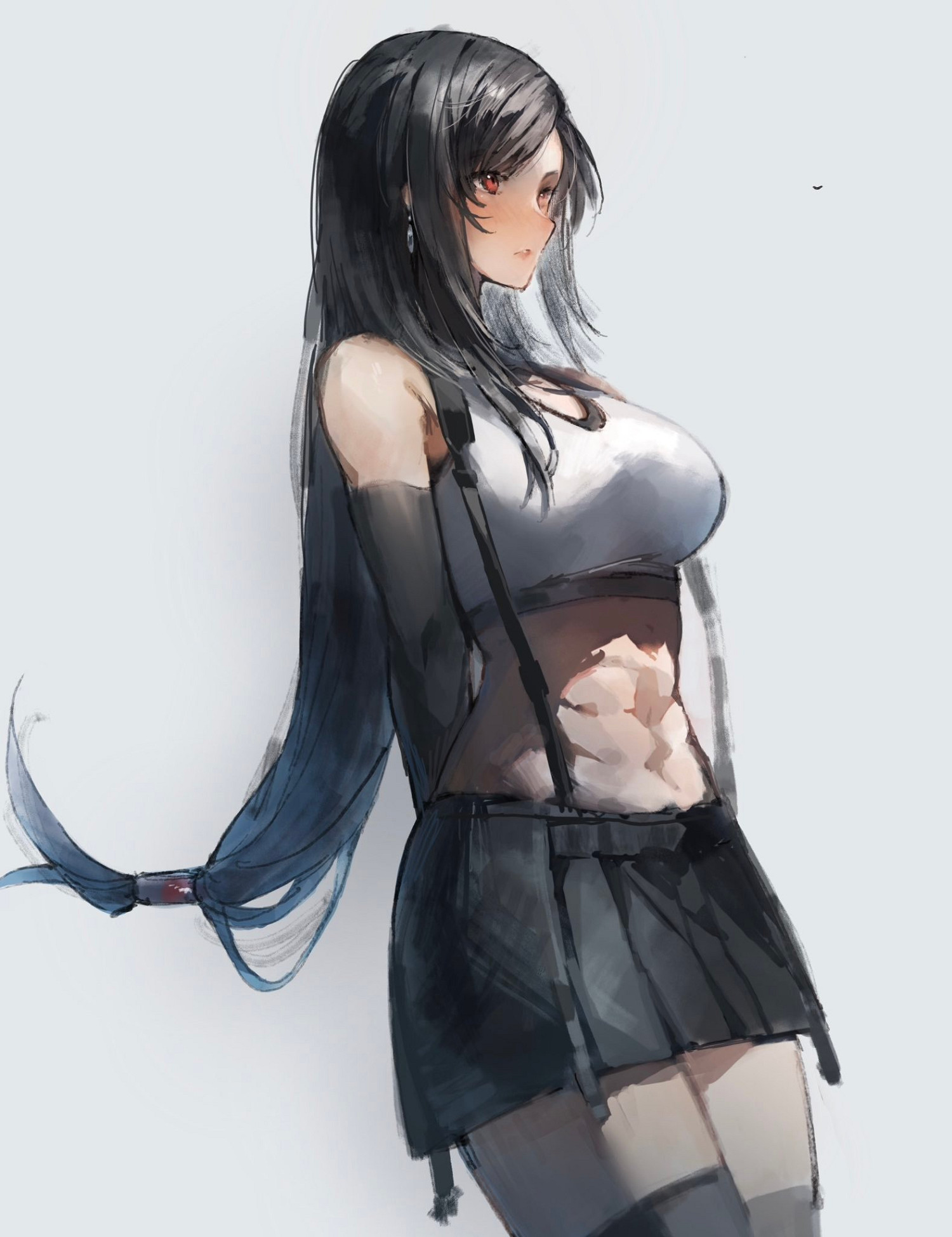 推主分享《最終幻想》同人圖：泳裝&quot;蒂法&quot;美出新高度!