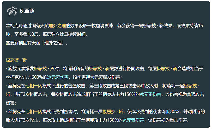 《原神》絲柯克技能介紹 《原神》絲柯克技能介紹