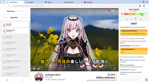 休閒遊戲《Holoidle》助力成為最具影響力的實況博主 休閒遊戲《Holoidle》助力成為最具影響力的實況博主