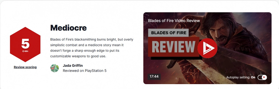 差強人意!動作RPG《烈焰之刃》PS5版 M站均分75分 差強人意!動作RPG《烈焰之刃》PS5版 M站均分75分