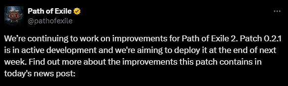 《流亡黯道2》0.2.1更新定檔:獨特裝備掉率三倍暴漲 《流亡黯道2》0.2.1更新定檔:獨特裝備掉率三倍暴漲