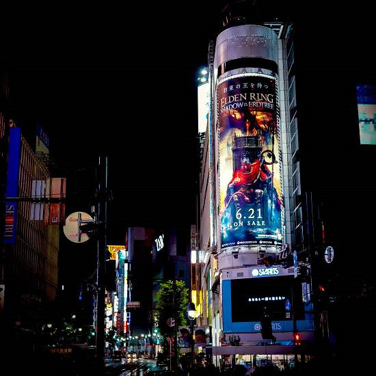 《艾爾登法環黑夜君臨》下周發售！澀谷巨幕廣告預熱