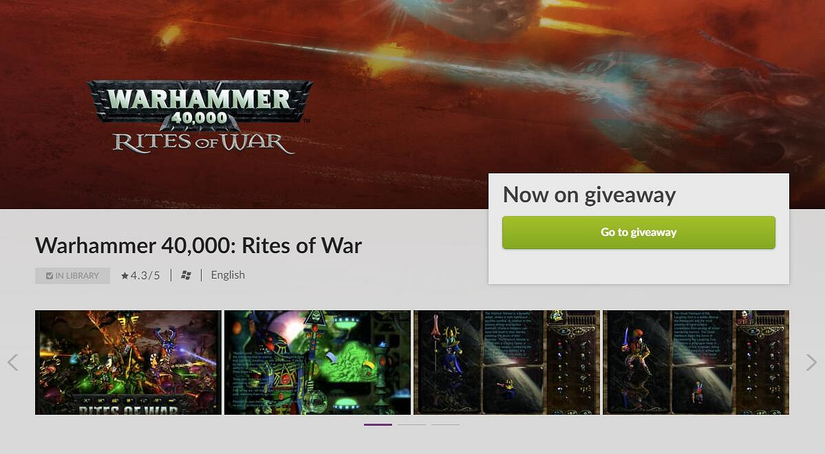 GOG喜加一 兩天內免費領取《戰鎚40K:戰火洗禮》 GOG喜加一 兩天內免費領取《戰鎚40K:戰火洗禮》