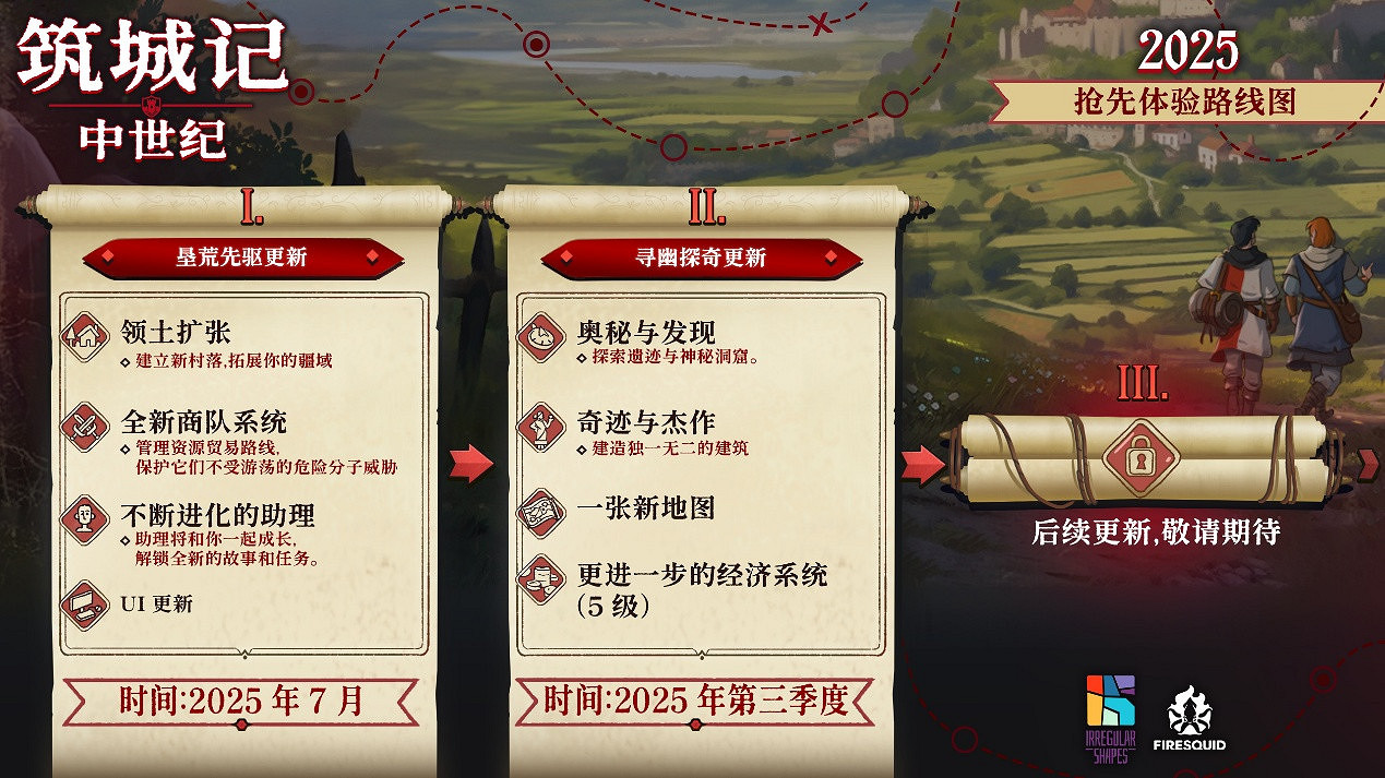 治愈系王國建造遊戲《築城記：中世紀》現已搶先體驗上線！