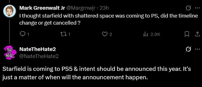 多平台策略！《星空》將來有可能登陸PS5:情報將於年內公布