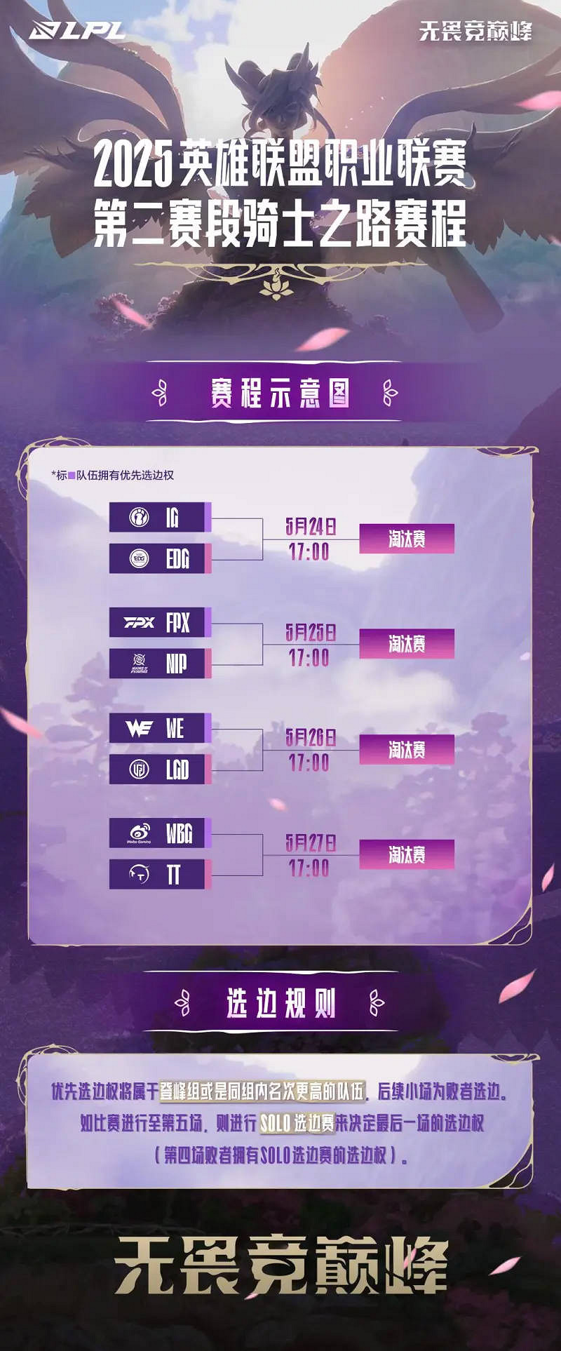 《英雄聯盟》2025lpl騎士之路賽程一覽 《英雄聯盟》2025lpl騎士之路賽程一覽