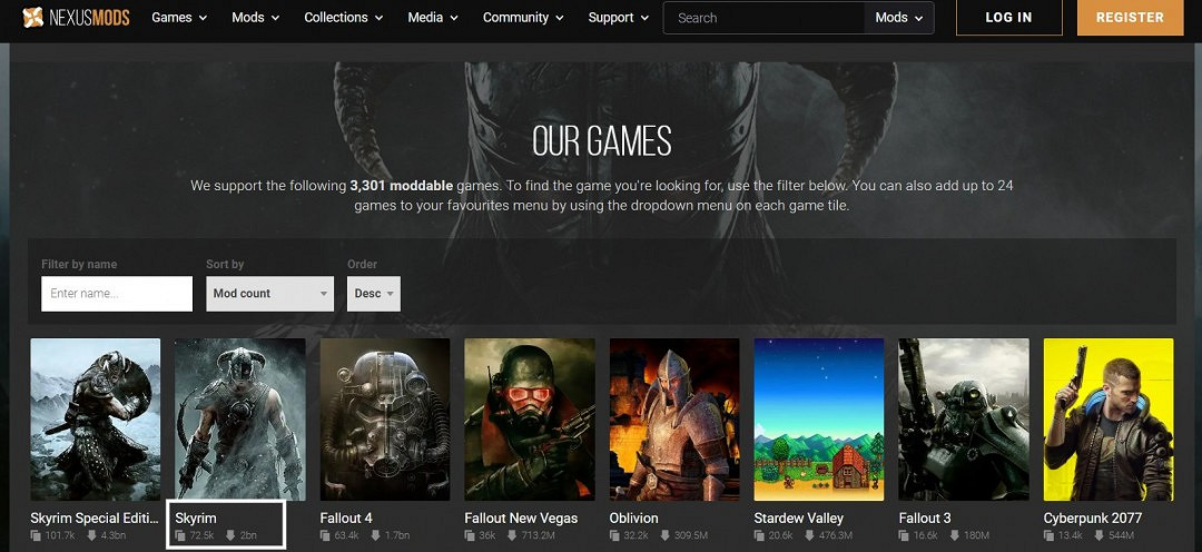 《上古卷軸V:無界天際》發售13年後 MOD下載量突破20億次 《上古卷軸V:無界天際》發售13年後 MOD下載量突破20億次