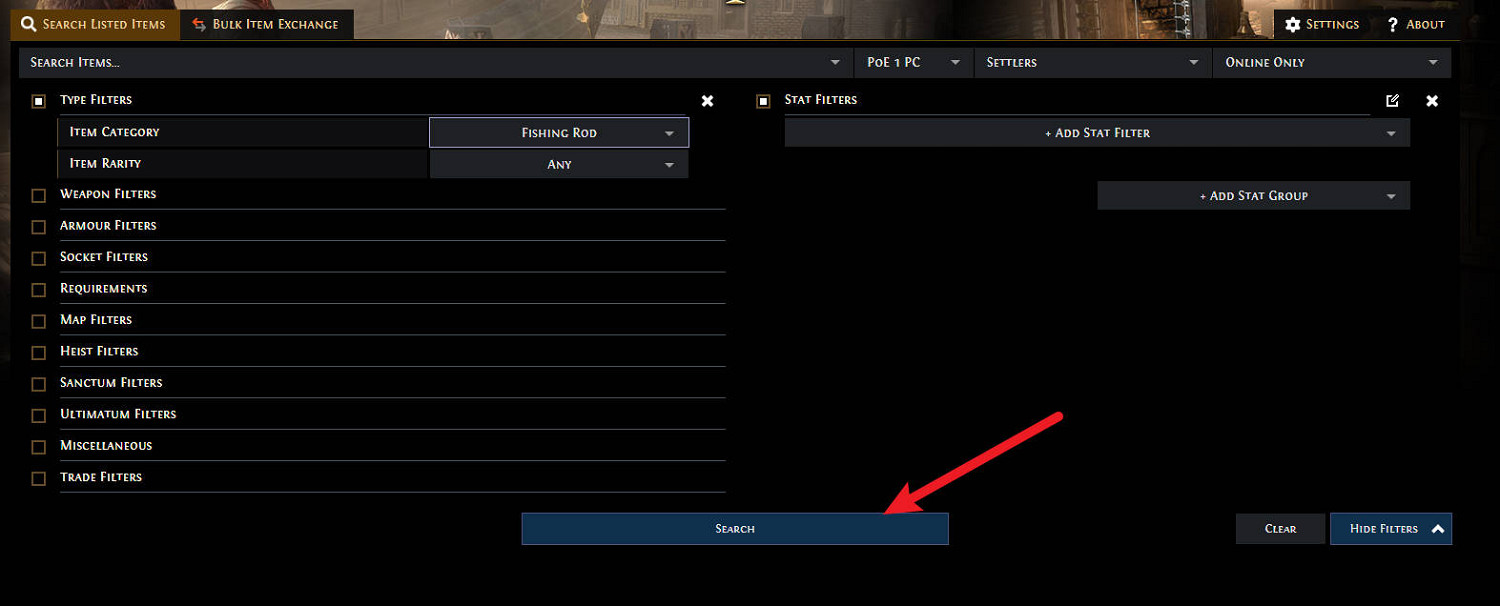《流亡黯道》魚竿市集搜索方法介紹 《流亡黯道》魚竿市集搜索方法介紹